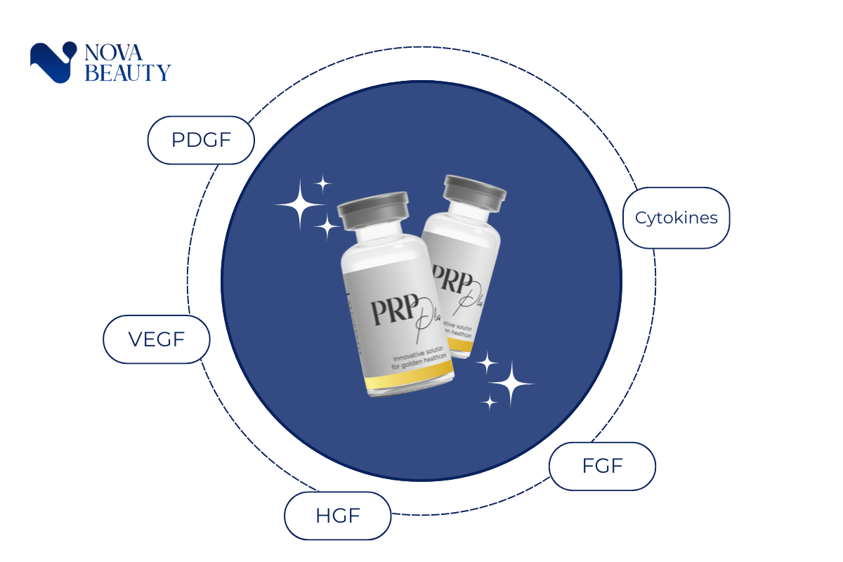 PRP Plus chứa nhiều yếu tố tăng trưởng "xịn"